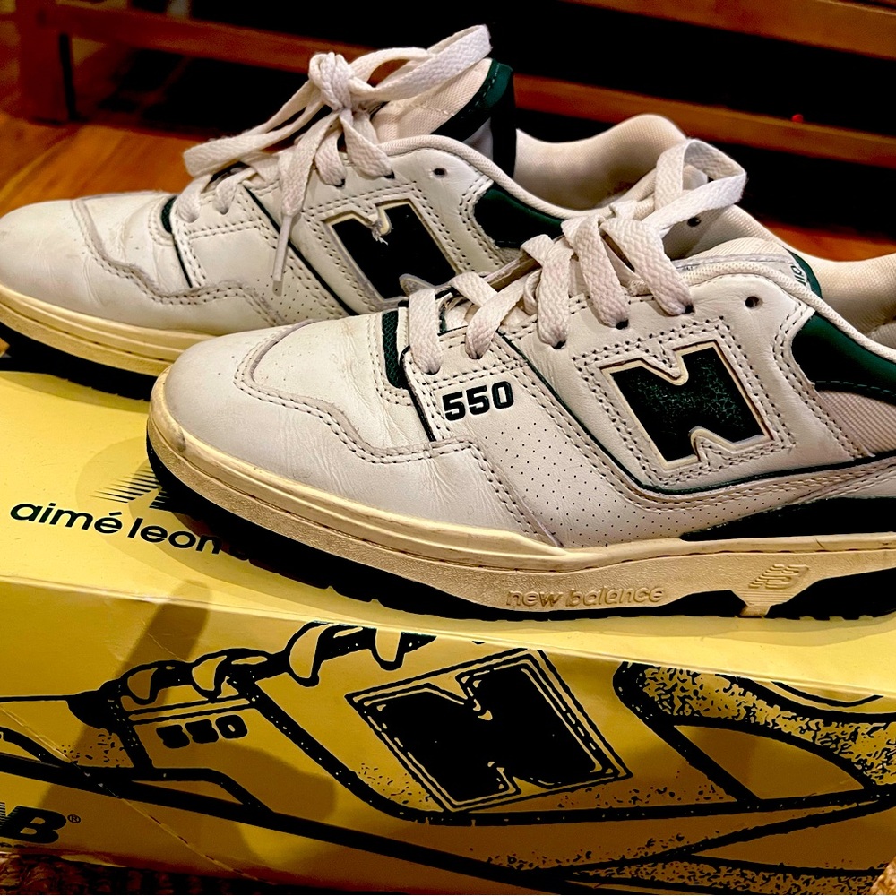 Aime Leon Dore new balance 550s in Green size 5